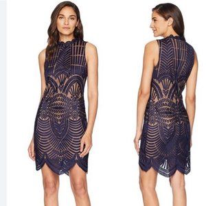 Bardot Alice lace dress in twilight/$149